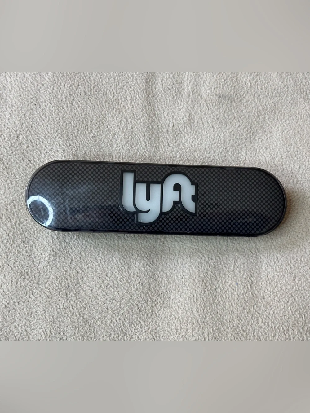 Lyft Purple Glow Light Mustache Original- no charge cable base